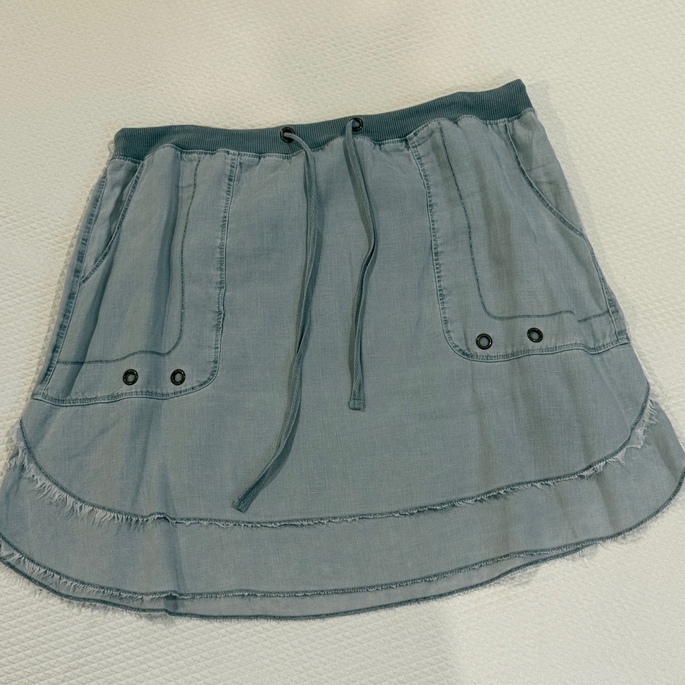 Casual Blue Denim Skirt
